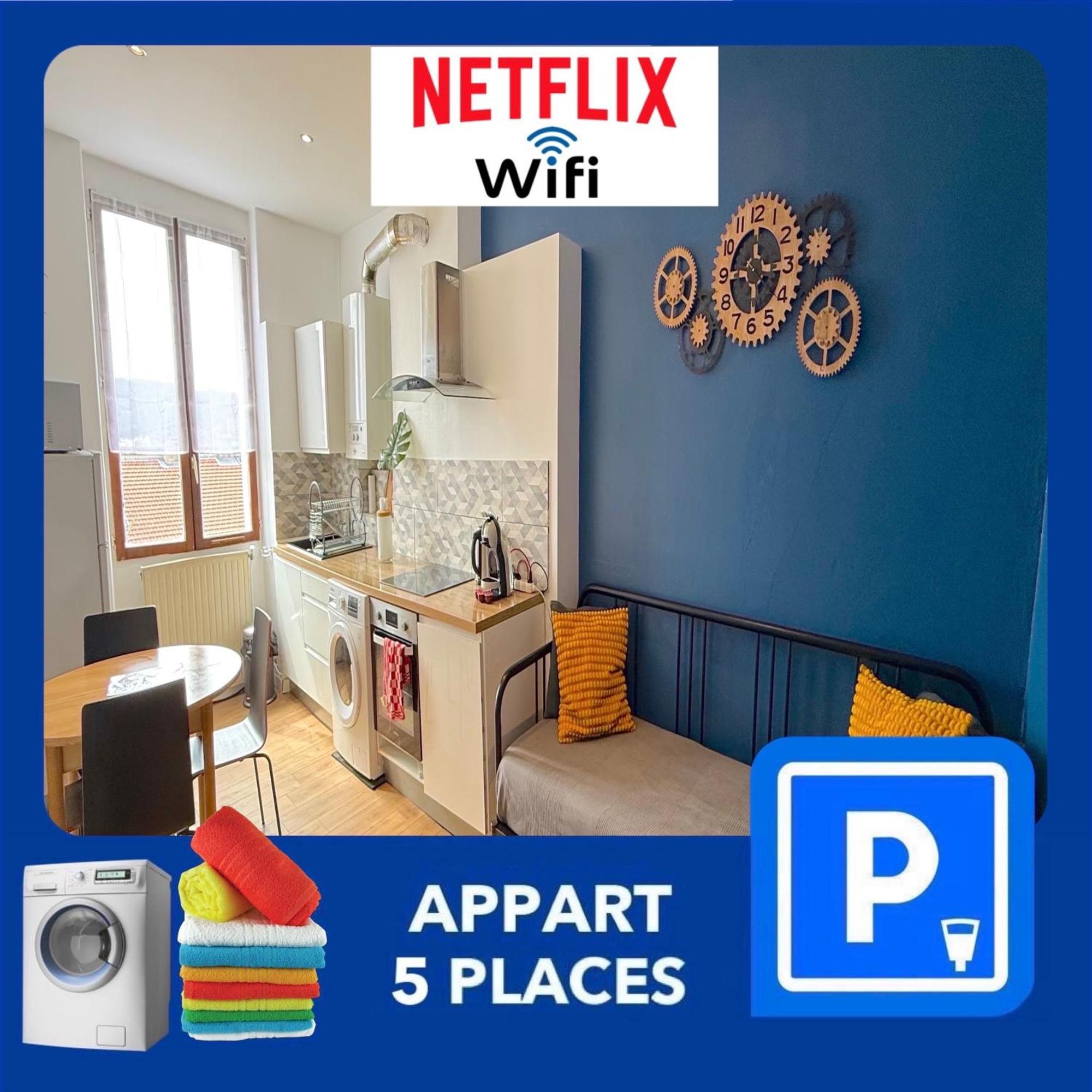 Apartmán 012 Chic & Cosy F2 34M2 Hypercentre Wifi Smart Tv Netflix Saint-Etienne  Exteriér fotografie